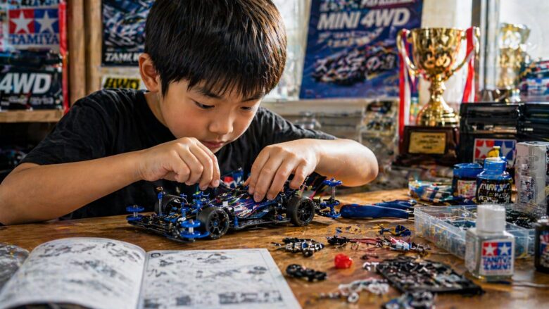 ミニ四駆組み立て